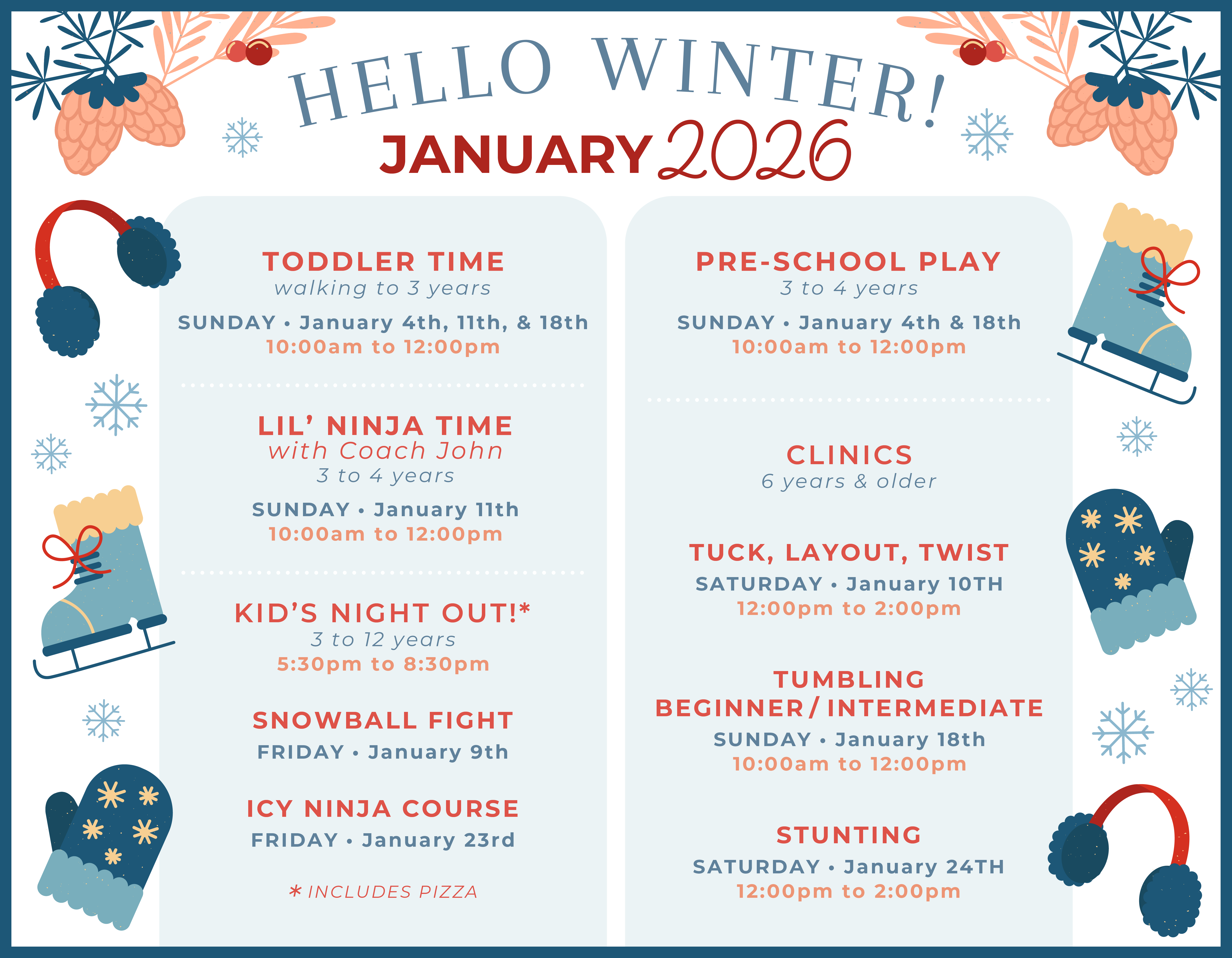 Winter holiday camps